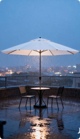 Les Toits Sous la Pluie