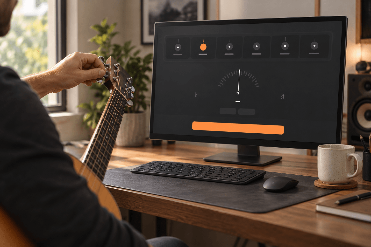 Accurate Browser Based Guitar Tuner