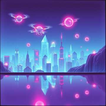 Beat électronique minimaliste moderne avec effets glitch pour une revue de gadgets futuristes et un unboxing.