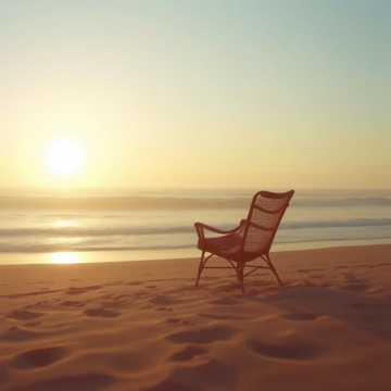 A relaxing afternoon at a beachside cafe with a gentle Bossa Nova rhythm.