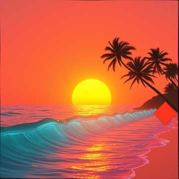 Sipping cocktails at a sunset beach party with a breezy tropical house rhythm